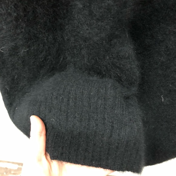 C.T. Plage Fuzzy Cashmere Blend Long Turtleneck Sweater Size S - Picture 5 of 7